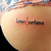 Fã tatua nome de Luan Santana no bumbum e ganha atenção de sertanejo