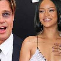 Rihanna está obcecada por Brad Pitt, diz revista