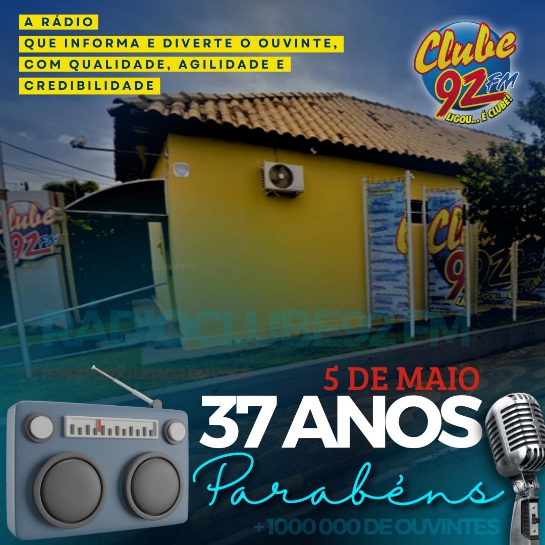 37 Anos de Pura Sintonia com a Rádio Clube92fm